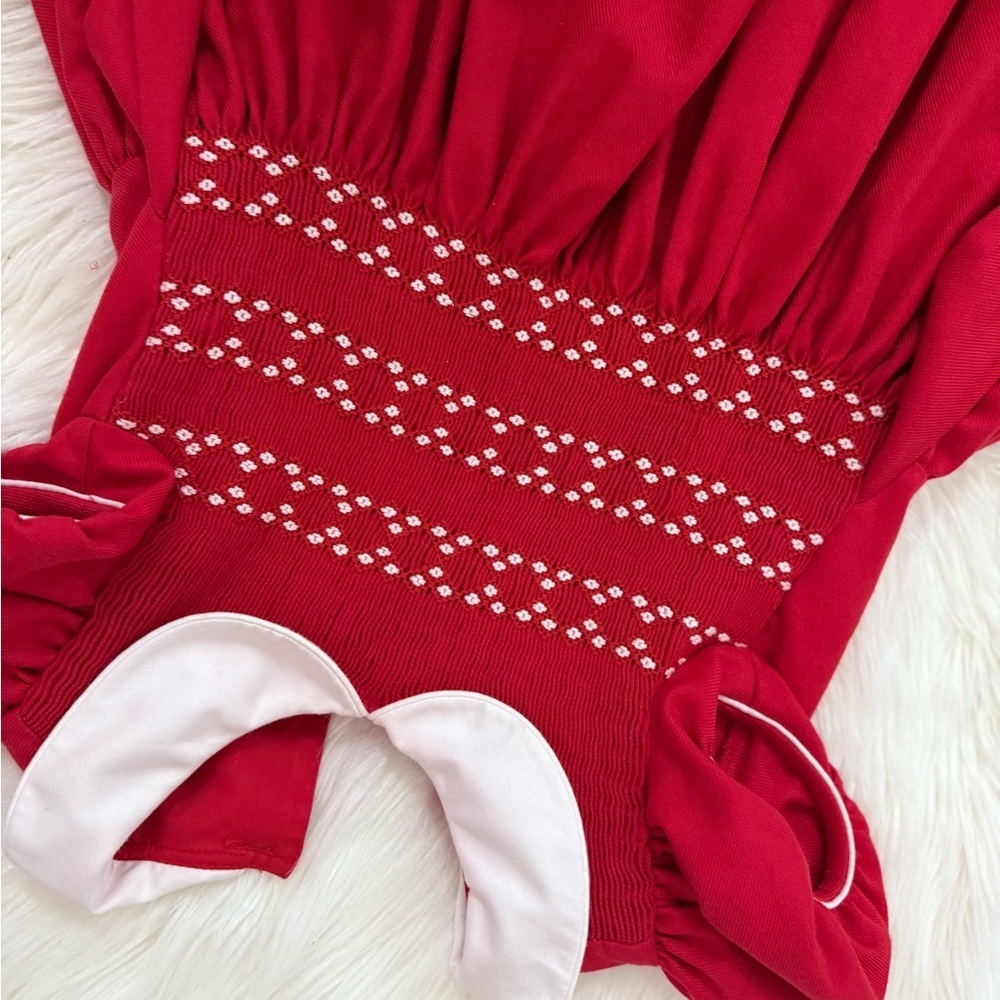 ANAVINI hand smocked dress with collar - Picture 4 of 10